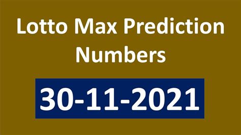 Lotto Max Number Generator .